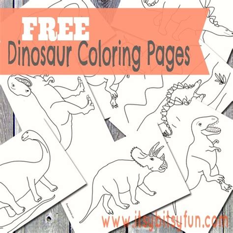 Dinosaur Coloring Pages - itsybitsyfun.com