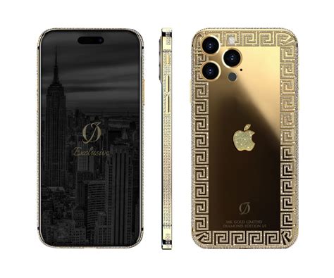 24k Gold Iphone 15 Pro Max Diamonds Edition Oj Exclusive