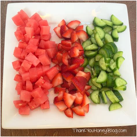 Watermelon Strawberry And Cucumber Salad — Thank You Honey