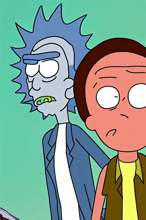 Realistic Photo Of Rick And Morty Realism Ultra Hd Stable