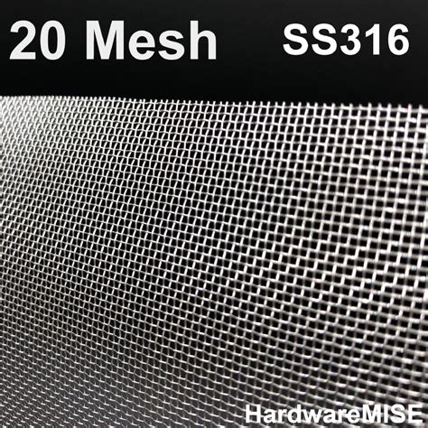 Stainless Steel Wire Mesh Ss 316 Mosquito Netting 20 Mesh Ss316