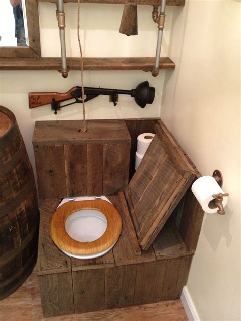 Barrel Sink Rustic Toilet Opened The Ultimate Redneck Bathroom