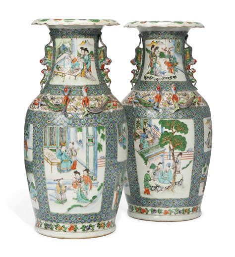 A Pair Of Large Chinese Baluster Vases 19th Century Christies
