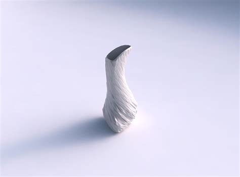 Vase Puffy Bent Triangle With Twisted Rocky Bulges 3d Model 3d Printable Cgtrader