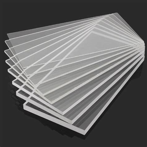 Clear 24pcs Plate Laser Cut Plastic Acrylic Sheet Glass Thick 2456