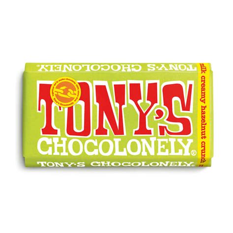 Tony S Chocolonely Milk Chocolate Creamy Hazelnut Crunch 180g Jarrold