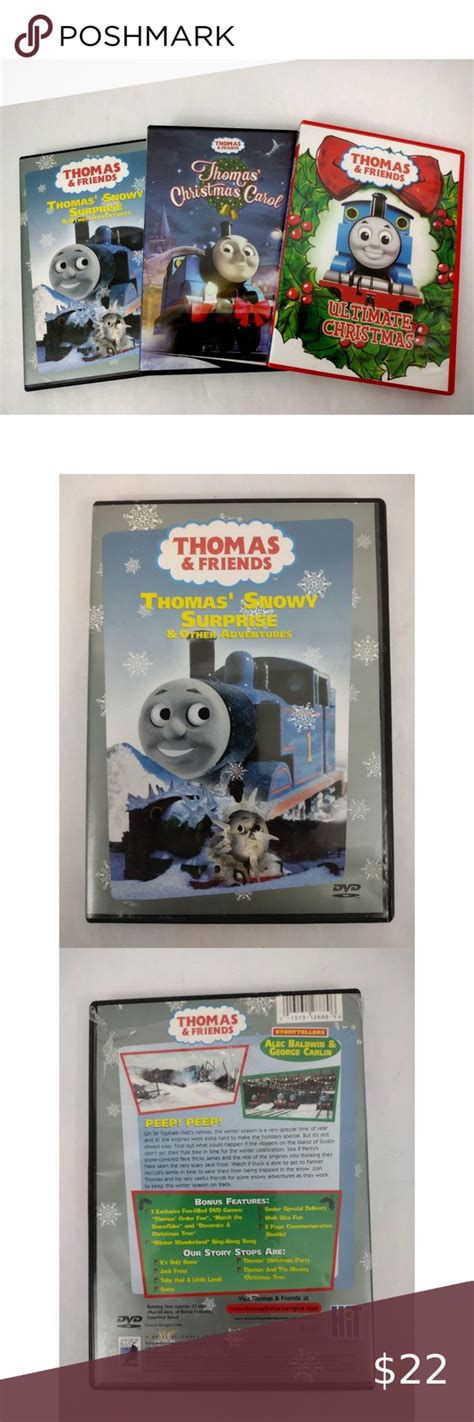 3 Thomas And Friends Dvds Christmas Lot Ultimate Christmas Carol Snowy