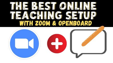 Online Teaching Setup Using Zoom And Openboard Whiteboard Youtube