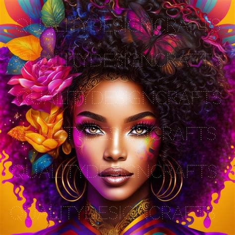 beautiful black girl magic melanin black woman png afro fashion girl african american clipart