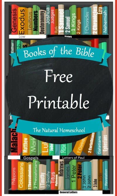 Memorize The Books Of The Bible Printable The Natural