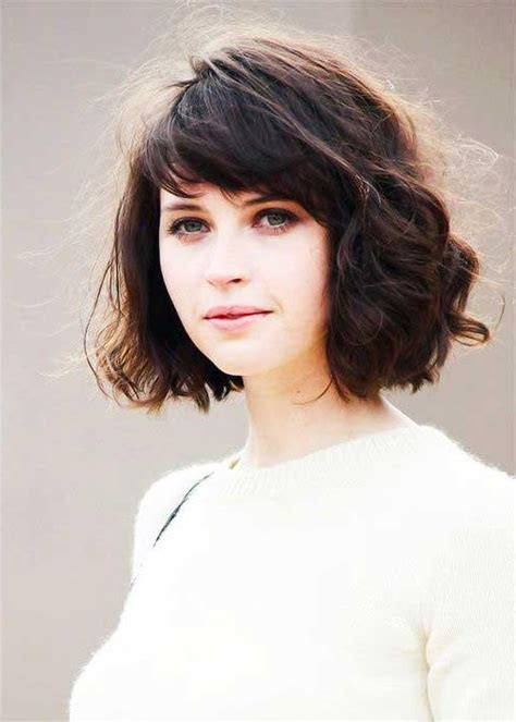 We know, there are so many days when your rebel curly hair don't want to stay in place. 15 Photo of Wavy Bob Hairstyles With Bangs