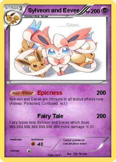 Pokémon Sylveon and Eevee 1 1 - Epicness - My Pokemon Card
