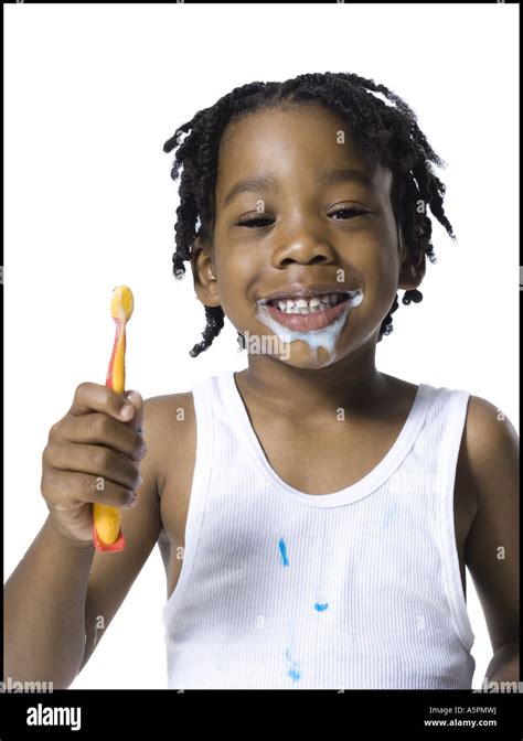 African American Boy Brushing Teeth Hi Res Stock Photography And Images