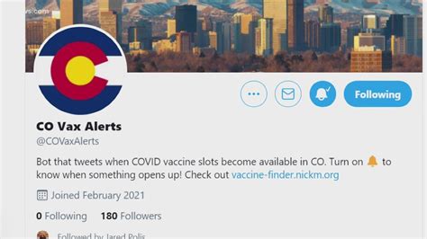 A list of counties accepting vaccine appointments, how to find covid vaccine updates and more. Bot tweets when COVID vaccine slots become available in ...