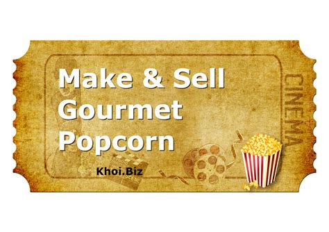 Make & Sell Gourmet Popcorn | Gourmet popcorn, Gourmet, Popcorn