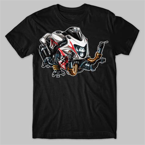 T Shirt Suzuki Hayabusa Moto Animals