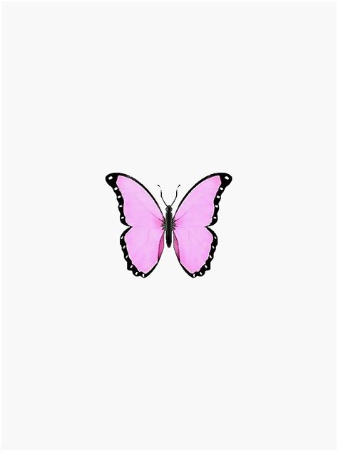 Pink Butterfly Emoji Sticker By Trapqueenautumn Redbubble My Xxx Hot Girl