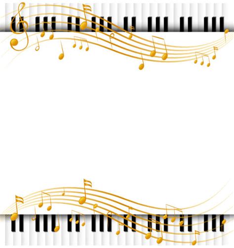 Best Clip Art Of Music Musical Note Notes Border Borders Illustrations