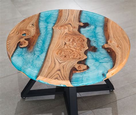 Epoxy Resin Round Patio Coffee Table Top 24inch Diameter And Etsy
