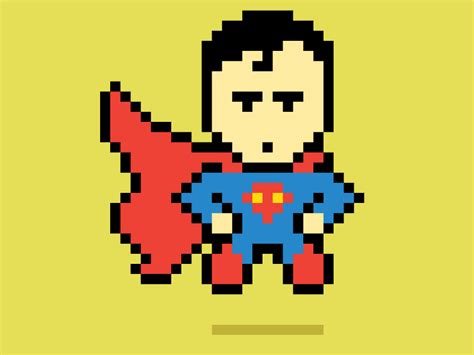 Pixel Superman By Ben Brucker On Dribbble