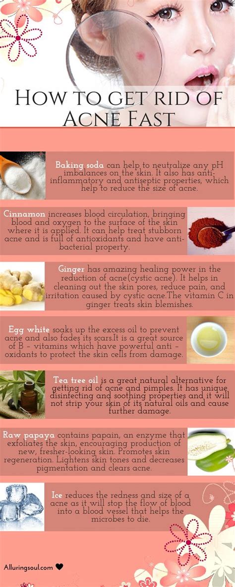 Effective Way To Get Rid Of Acne Fast An Infographic