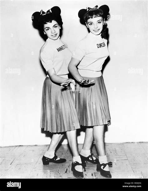 The Mickey Mouse Club From Left Annette Funicello Doreen Tracey