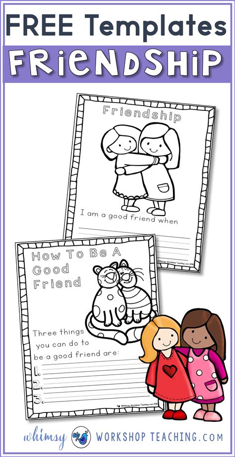 Free Printable Friendship Worksheets Building Their Background And