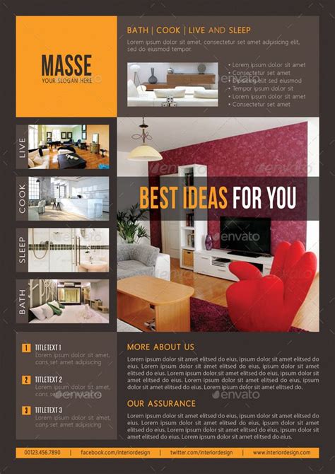3 in 1 Interior Product Flyer Bundle 06 #Product, #Interior, #Flyer, #Bundle (With images ...