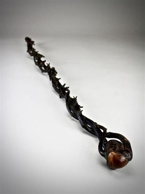 An Irish Twisted Blackthorn Shillelaghwalking Stick Late19th Century