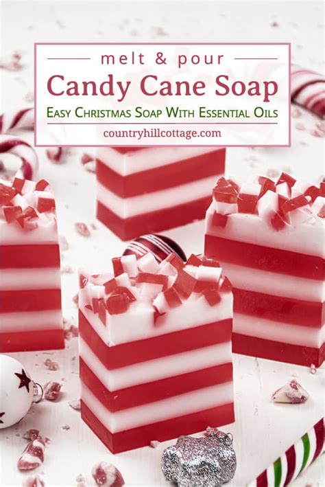 Spray the inside of your heart shaped cookie cutter with cooking spray. DIY Candy Cane Soap - Homemade Christmas Soap Recipe