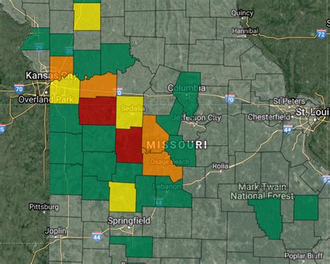 Several Power Outages Reported Across Mid Missouri Severe Weather