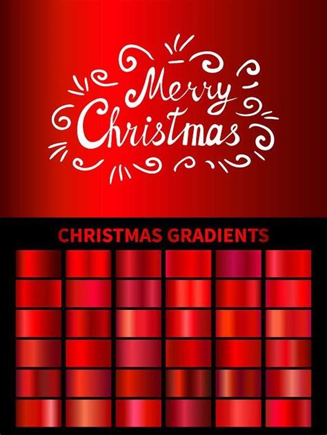 Red Christmas Gradients Ai Grd Red Christmas Merry Christmas Text