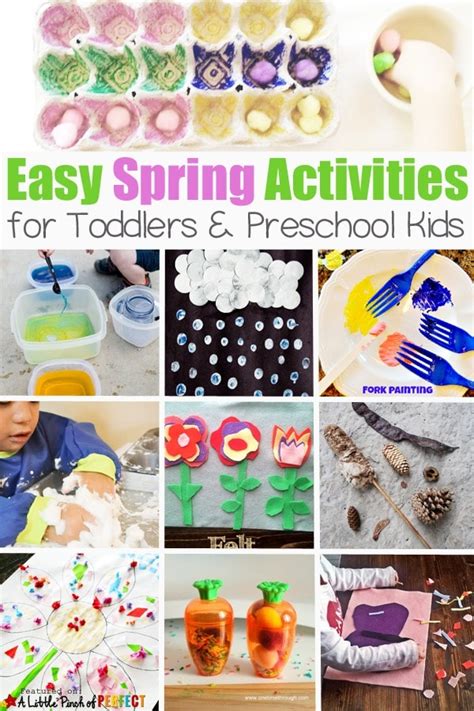 Easy Spring Activities For Kids Toddler And Preschool A Little