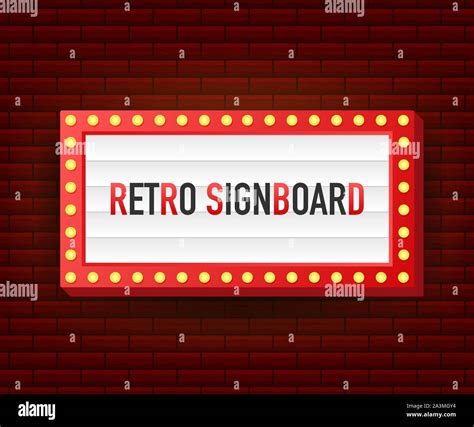 Retro Lightbox Billboard Vintage Frame Lightbox Mit Anpassbaren Design