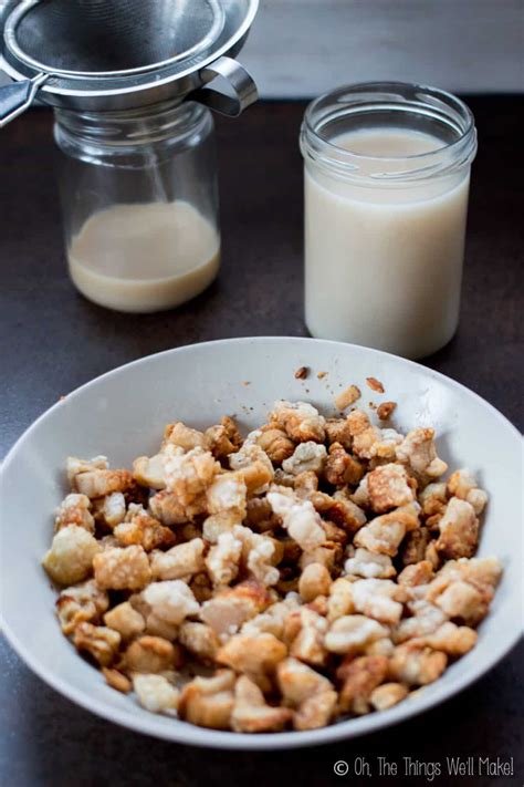Rendering Pork Fat How To Make Lard Oh The Things Well Make