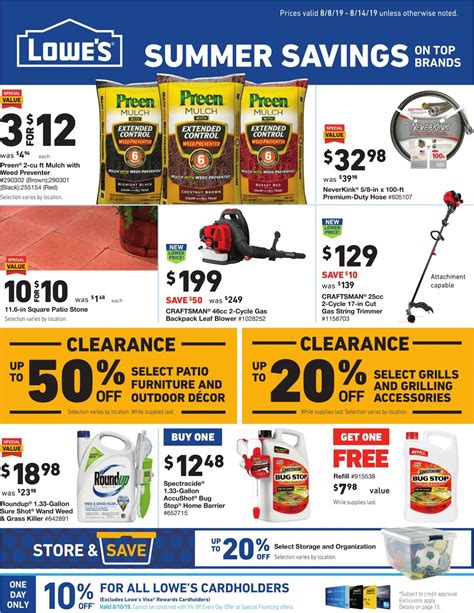 Lowes Current Weekly Ad 0808 08142019 Frequent