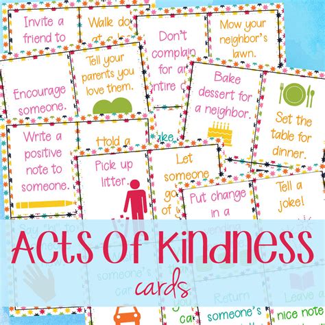 Random Acts Of Kindness Cards Printable