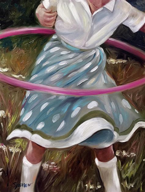 Hula Hoop Painting By Mary Sparrow Fine Art America