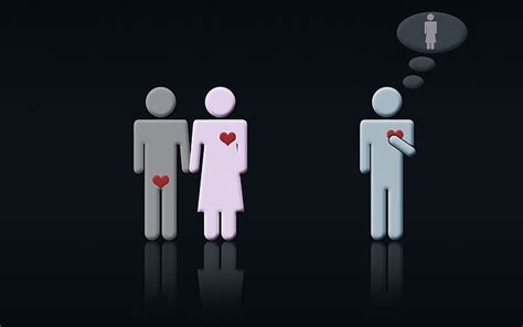 People Seem To Love Two Men And Woman Illustration Other Hd