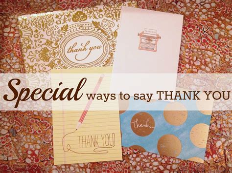 Maybe you would like to learn more about one of these? Polka-Dotty Place: Special Ways to Say Thank You