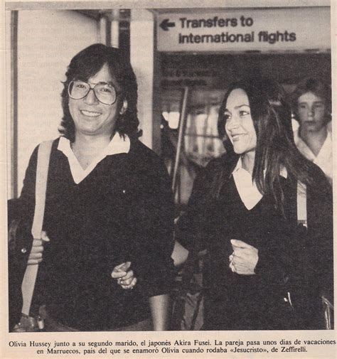 Olivia Hussey And Her Second Husband Akira Fuse Olivia Hussey