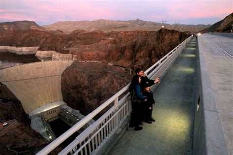 In Nevada The Viewing Has Begun From The Hoover Dam