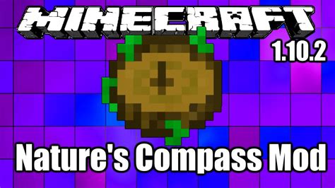 Minecraft Mods Natures Compass Mod 110 2 Youtube