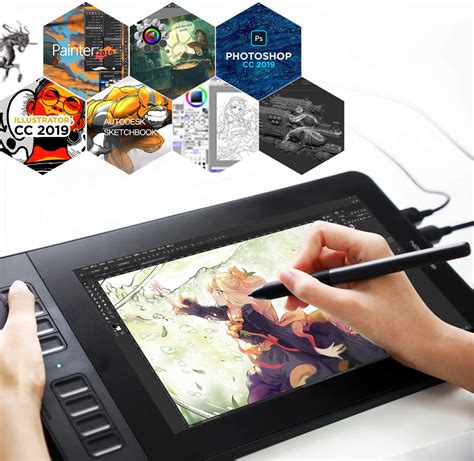 Deluxe Digital Drawing Tablet With Screen Electronic Animation Art