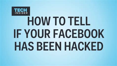 How To Tell If Your Facebook Has Been Hacked Youtube