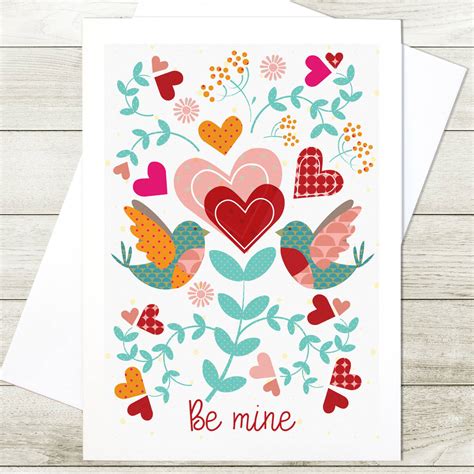 be mine valentine s card by ink pudding