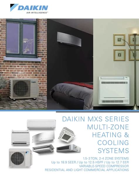 Daikin Mxs Series Multi Zone Sub Zero Heating Cooling