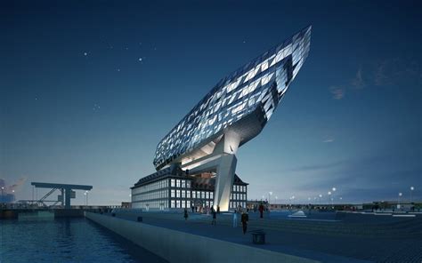 Aeccafe Port House In Antwerp Belgium By Zaha Hadid Architects