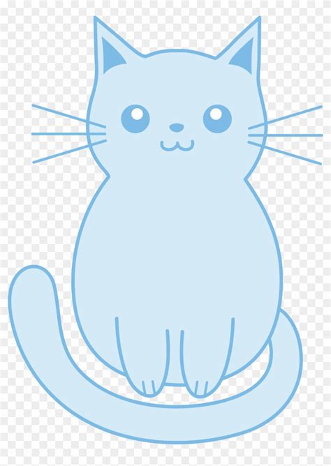 Blue Cat Clip Art At Clker Com Vector Clip Art Online Royalty Clip