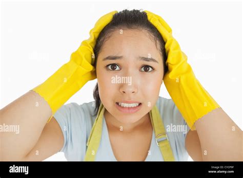 Stressed Out Woman Stock Photo Alamy